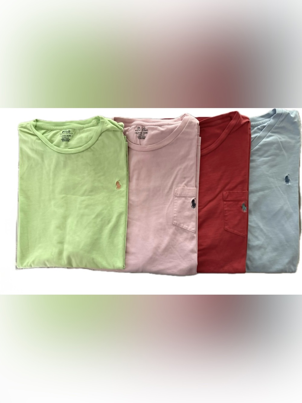 Bundle of Polo by Ralph Lauren Classic Crew & V Neck T-Shirts